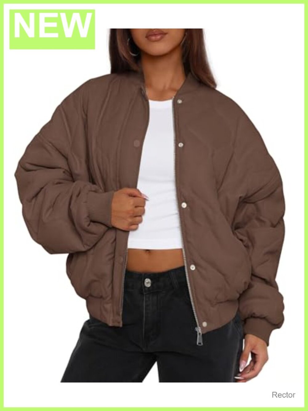 Quilted Bomber Jacket Lightweight Winter Coat